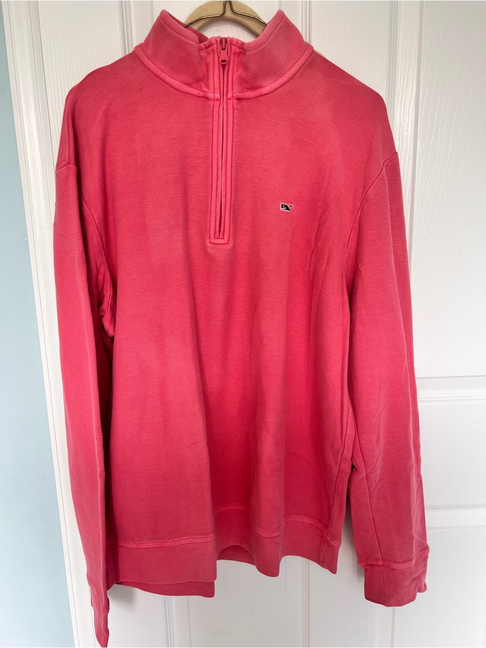 Vineyard Vines Men's 1/4 Zip Sweater - Pink